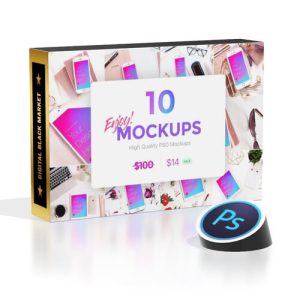 10 Cosmetics Beaty Mockups Bundle - Photoshop