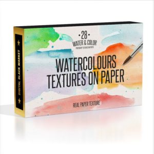 ID1215 - 28 Water & Color Textures On Paper