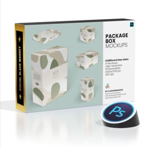 Package Box Mockups 9