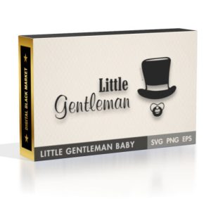 Little Gentleman Baby Boy Svg