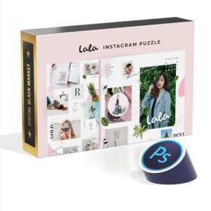 Lala Instagram Puzzle Template - Photoshop