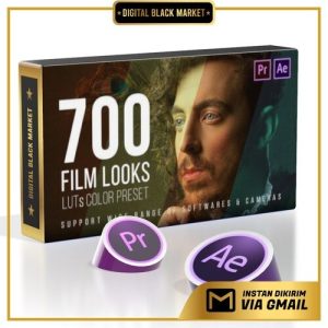 ID4232 - Motion Factory Film Looks LUT Pack | 700 Preset Warna Sinematik untuk Premiere Pro & After Effects