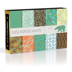 Floral seamless patterns